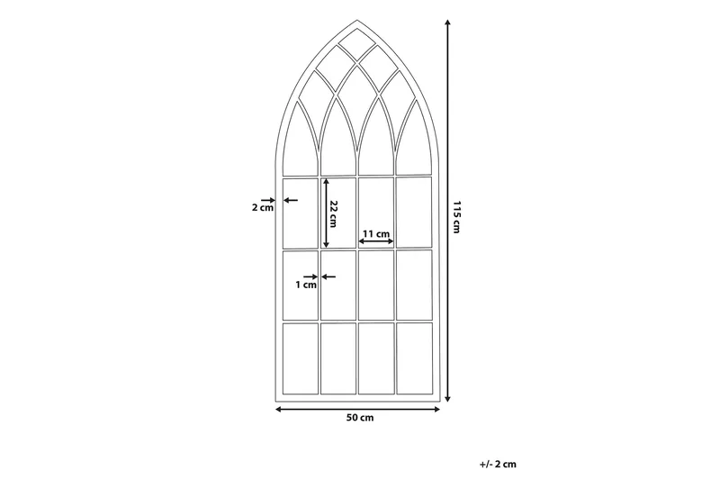 Braylea Spegel 50x115 cm - Grå - Inredning - Spegel - Väggspegel
