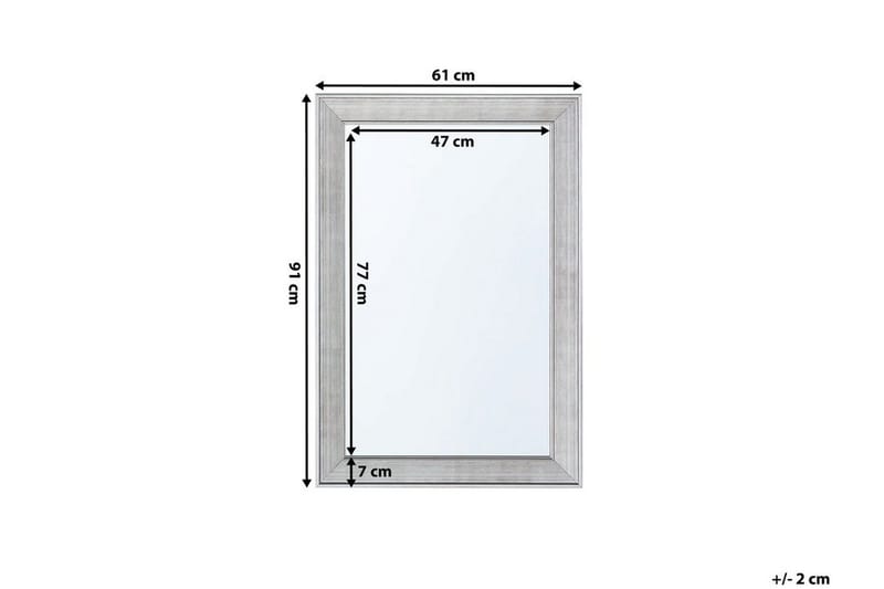 Bubry Spegel 61 cm - Silver - Inredning - Spegel - Väggspegel