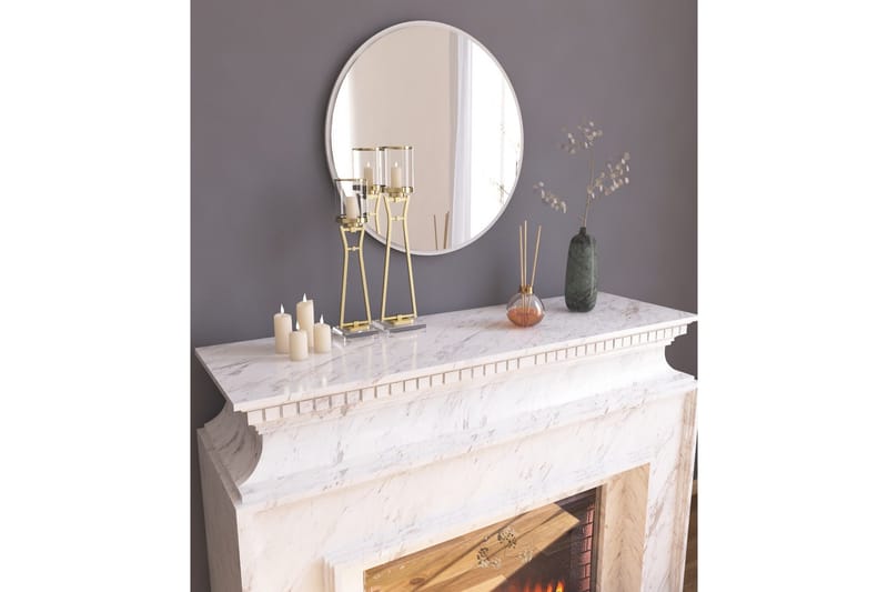 Buhem Spegel 60 cm Rund - Vit - Inredning - Spegel - Väggspegel