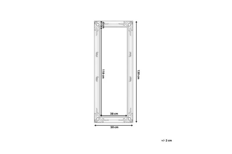 Chanady Spegel 50x130 cm - Svart - Inredning - Spegel - Väggspegel