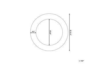 Channay Spegel 80 cm - Guld - Inredning - Spegel - Väggspegel