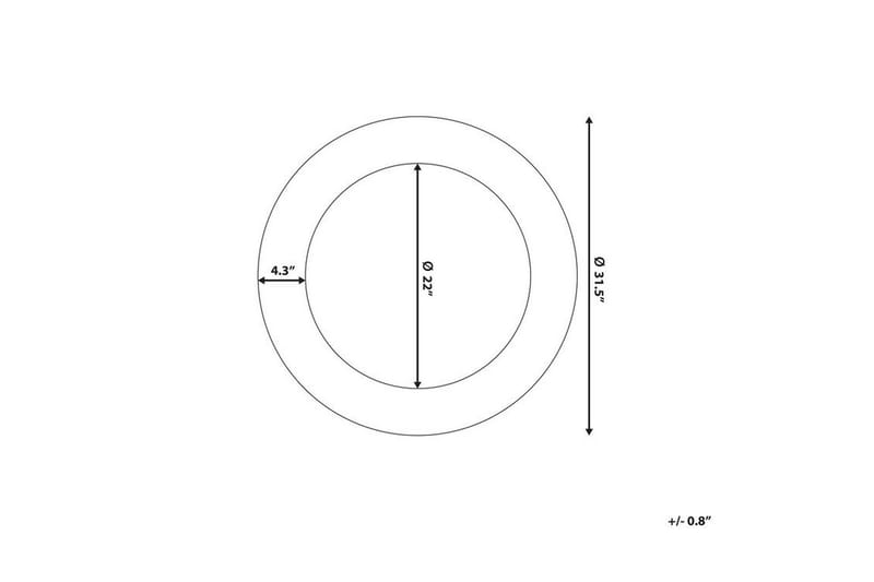 Channay Spegel 80 cm - Guld - Inredning - Spegel - Väggspegel