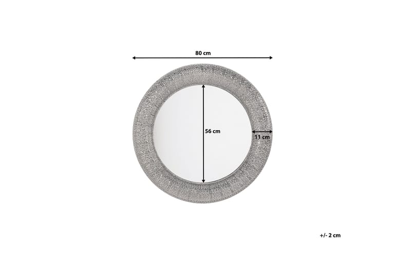 Channay Spegel 80 cm - Silver - Inredning - Spegel - Väggspegel