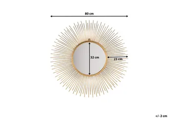 Cilly Spegel 76 cm - Guld - Inredning - Spegel - Väggspegel