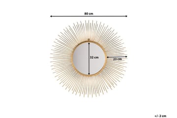 Cilly Spegel 76 cm - Guld - Inredning - Spegel - Väggspegel
