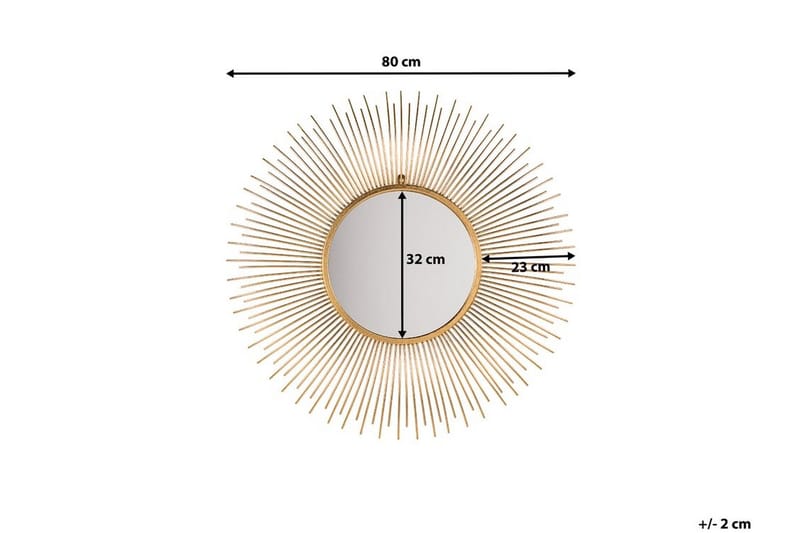 Cilly Spegel 76 cm - Guld - Inredning - Spegel - Väggspegel
