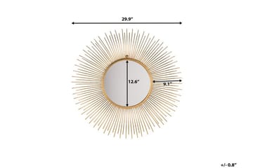 Cilly Spegel 76 cm - Guld - Inredning - Spegel - Väggspegel