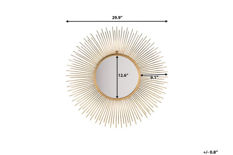 Cilly Spegel 76 cm - Guld - Inredning - Spegel - Väggspegel
