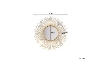 Cilly Spegel 76 cm - Guld - Inredning - Spegel - Väggspegel