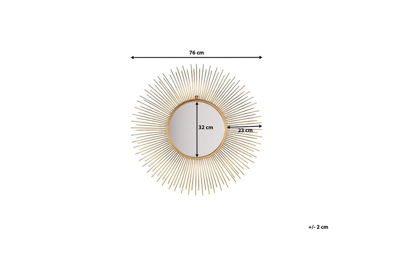 Cilly Spegel 76 cm - Guld - Inredning - Spegel - Väggspegel