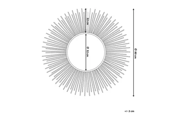 Cilly Spegel 80 cm - Silver - Inredning - Spegel - Väggspegel
