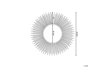 Cilly Spegel 80 cm - Silver - Inredning - Spegel - Väggspegel