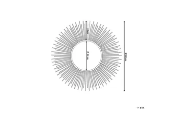 Cilly Spegel 80 cm - Silver - Inredning - Spegel - Väggspegel