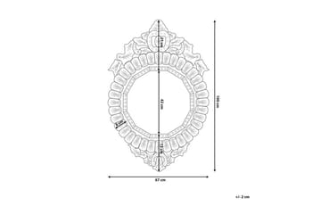 Craon Spegel 67 cm - Silver - Inredning - Spegel - Väggspegel