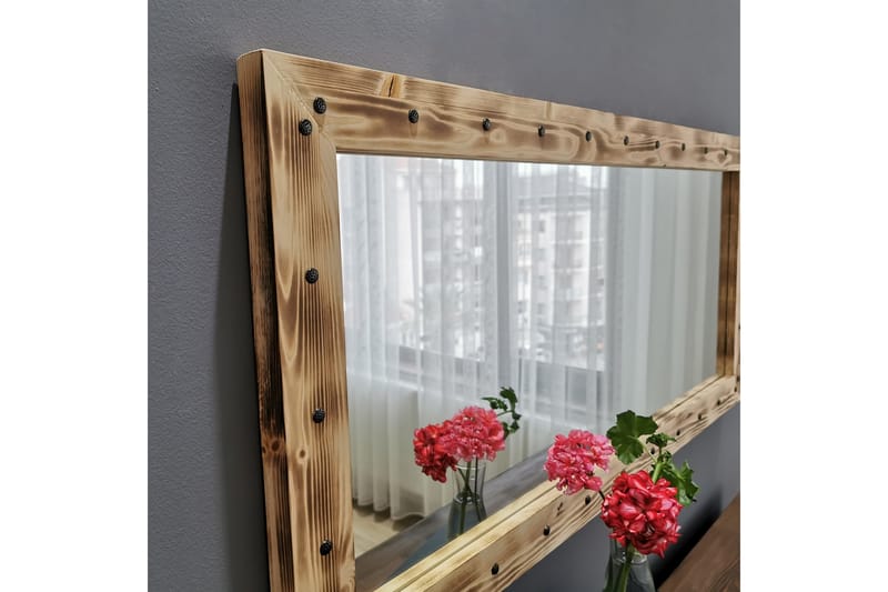 Dekorationsspegel Arichabala 110 cm - Valnöt - Hallspegel - Väggspegel