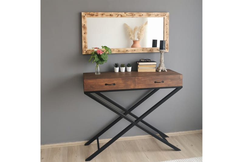 Dekorationsspegel Arichabala 110 cm - Valnöt - Inredning - Spegel - Väggspegel
