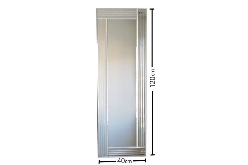 Dekorationsspegel Brinlea 40 cm - Silver - Inredning - Spegel - Väggspegel