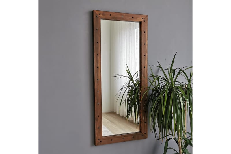 Dekorationsspegel Caraleigh 50 cm - Valnöt - Inredning - Spegel - Väggspegel