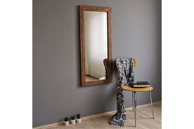 Dekorationsspegel Caraleigh 50 cm - Valnöt - Inredning - Spegel - Väggspegel