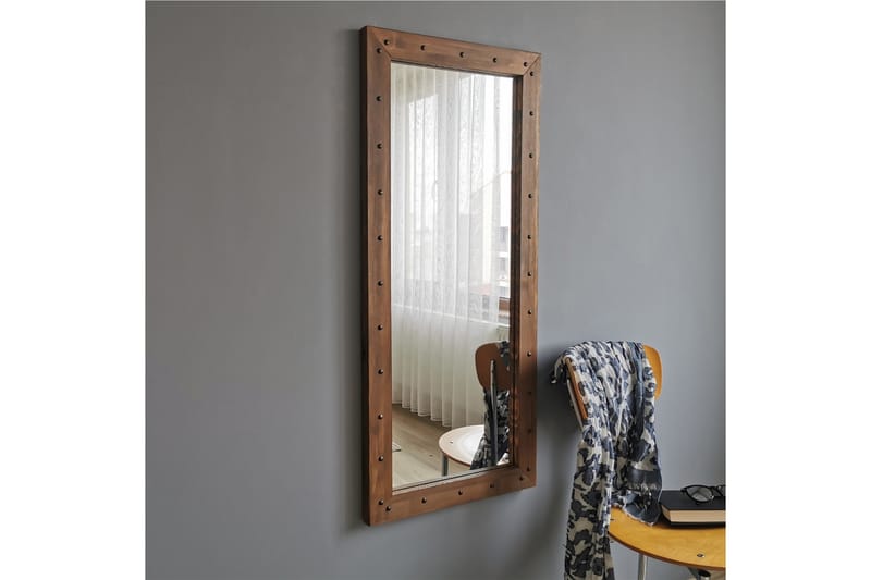 Dekorationsspegel Caraleigh 50 cm - Valnöt - Hallspegel - Väggspegel