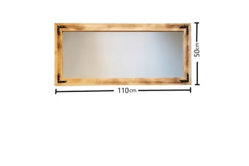 Dekorationsspegel Haddiscoe 110 cm - Valnöt - Inredning - Spegel - Väggspegel