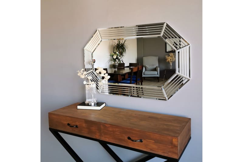 Dekorationsspegel Ikechi 60 cm - Silver - Hallspegel - Väggspegel