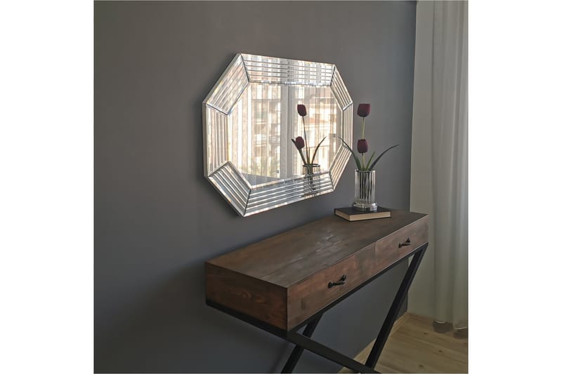 Dekorationsspegel Ikechi 60 cm - Silver - Inredning - Spegel - Väggspegel