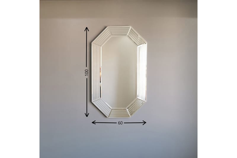 Dekorationsspegel Ikechi 60 cm - Silver - Inredning - Spegel - Väggspegel