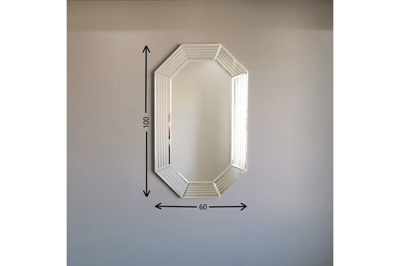 Dekorationsspegel Ikechi 60 cm - Silver - Hallspegel - Väggspegel