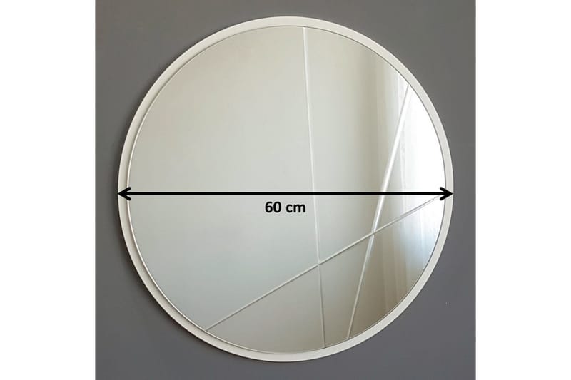 Dekorationsspegel Kueber 60 cm - Silver - Inredning - Spegel - Väggspegel