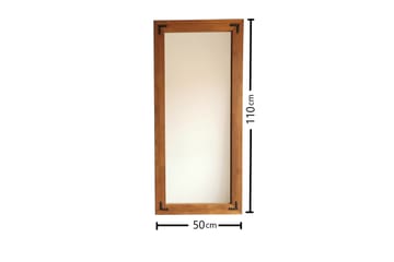 Dekorationsspegel Kurvers 50 cm - Valnöt - Inredning - Spegel - Väggspegel