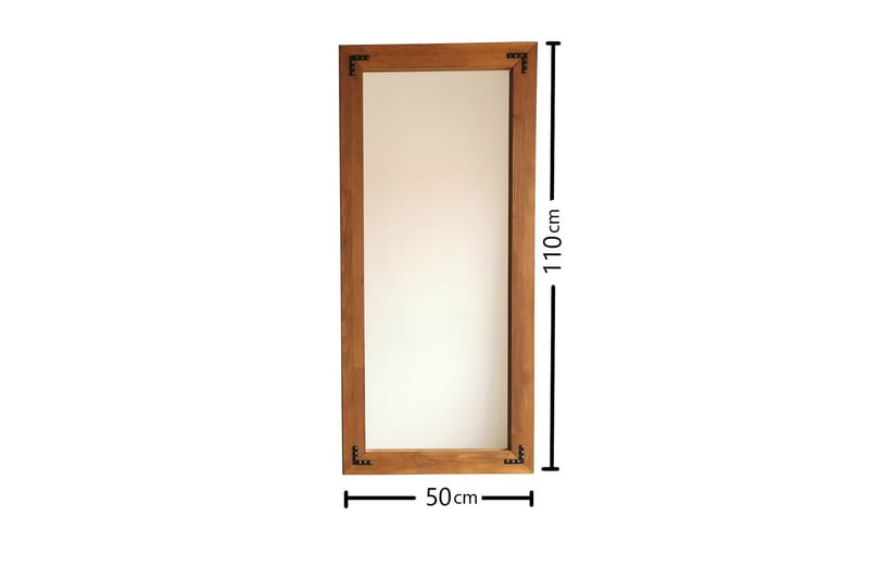 Dekorationsspegel Kurvers 50 cm - Valnöt - Inredning - Spegel - Väggspegel