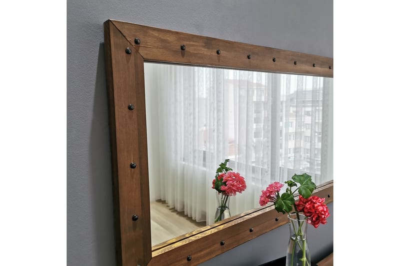 Dekorationsspegel Lint 110 cm - Valnöt - Inredning - Spegel - Väggspegel