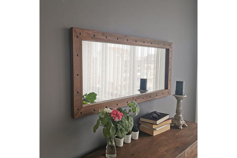 Dekorationsspegel Lint 110 cm - Valnöt - Inredning - Spegel - Väggspegel