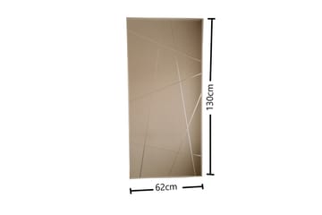 Dekorationsspegel Nately 130 cm - Silver - Inredning - Spegel - Väggspegel