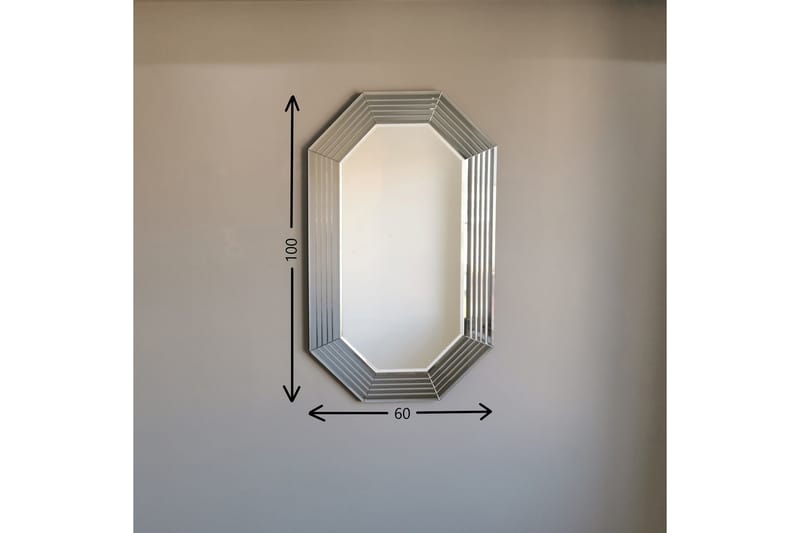 Dekorationsspegel Rhaegar 100 cm - Silver - Hallspegel - Väggspegel