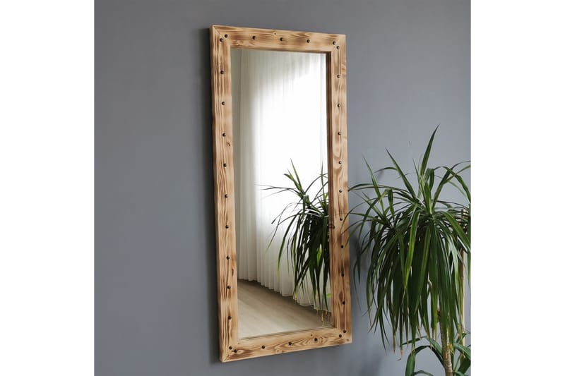 Dekorationsspegel Schelly 50 cm - Valnöt - Hallspegel - Väggspegel