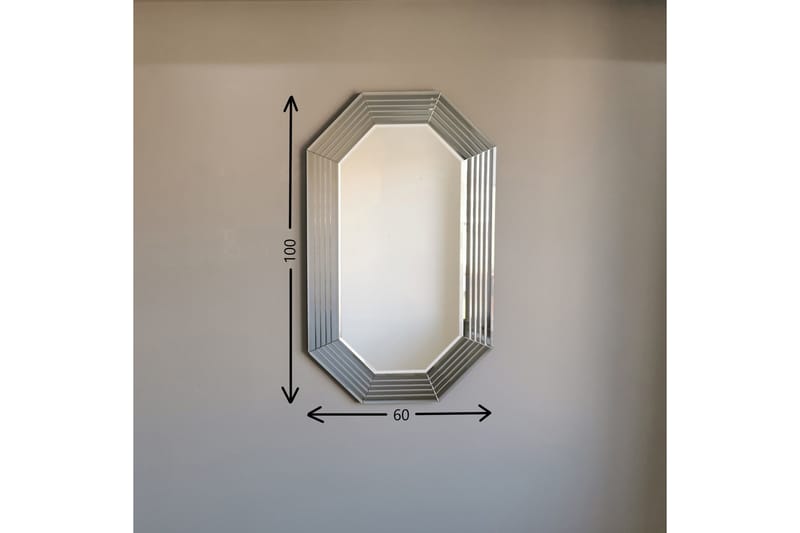 Dekorationsspegel Tasheem 60 cm - Silver - Hallspegel - Väggspegel