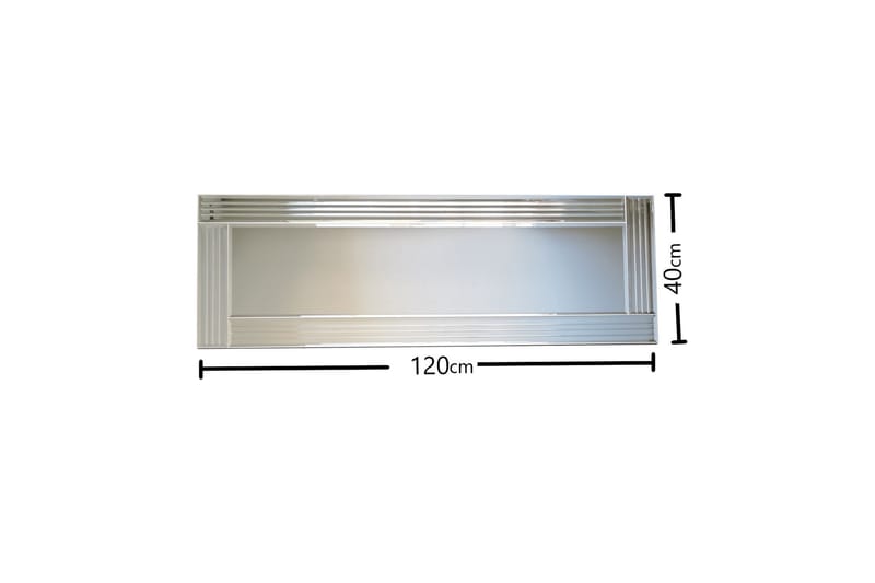 Dekorationsspegel Teders 120 cm - Silver - Inredning - Spegel - Väggspegel