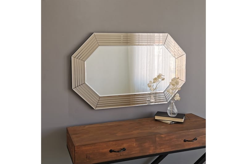 Dekorationsspegel Weckesser 60 cm - Brons - Hallspegel - Väggspegel