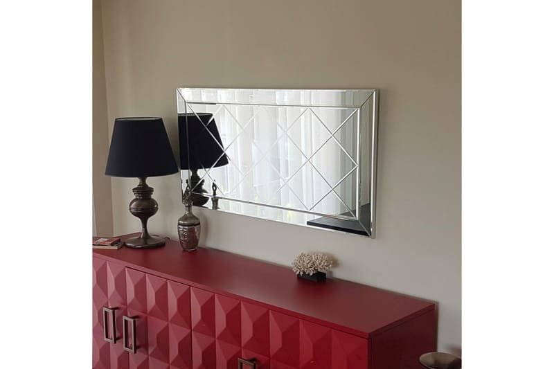 Dekorationsspegel Wuthrich 65 cm - Silver - Inredning - Spegel - Väggspegel