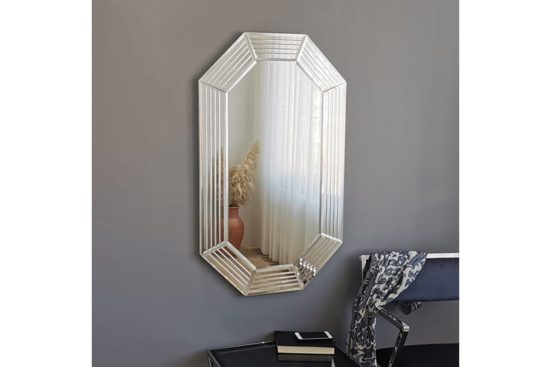 Dekorationsspegel Zerom 100 cm - Silver - Hallspegel - Väggspegel
