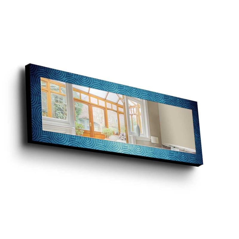 Dekorspegel 40x120 cm - Blå - Inredning - Spegel - Väggspegel