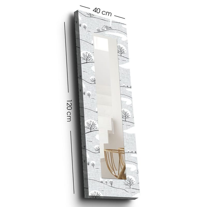 Dekorspegel 40x120 cm, Flerfärgad