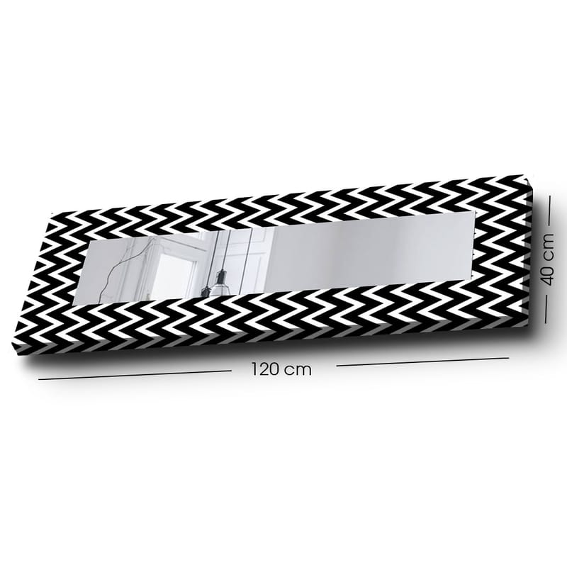 Dekorspegel 40x120 cm - Flerfärgad - Inredning - Spegel - Väggspegel
