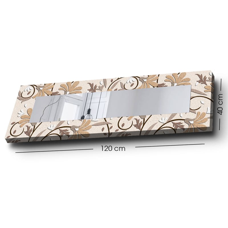 Dekorspegel 40x120 cm - Flerfärgad - Inredning - Spegel - Väggspegel