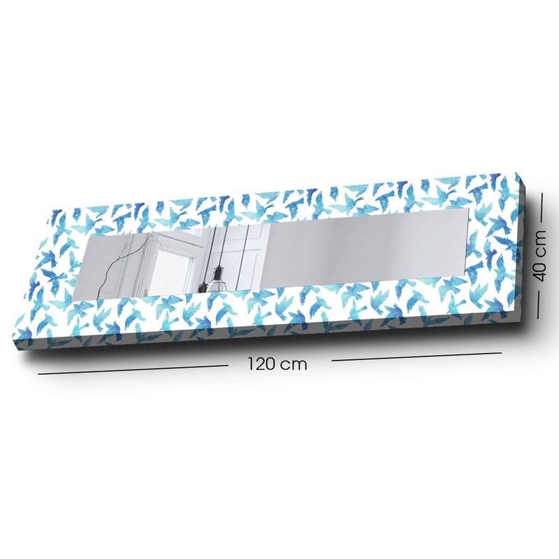 Dekorspegel 40x120 cm - Flerfärgad - Inredning - Spegel - Väggspegel