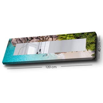 Dekorspegel 40x120 cm - Flerfärgad - Inredning - Spegel - Väggspegel