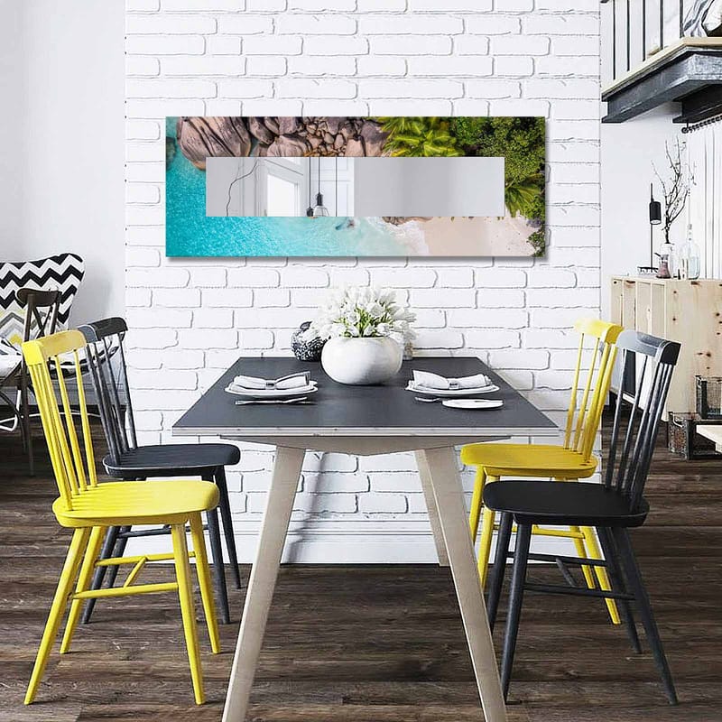 Dekorspegel 40x120 cm - Flerfärgad - Inredning - Spegel - Väggspegel