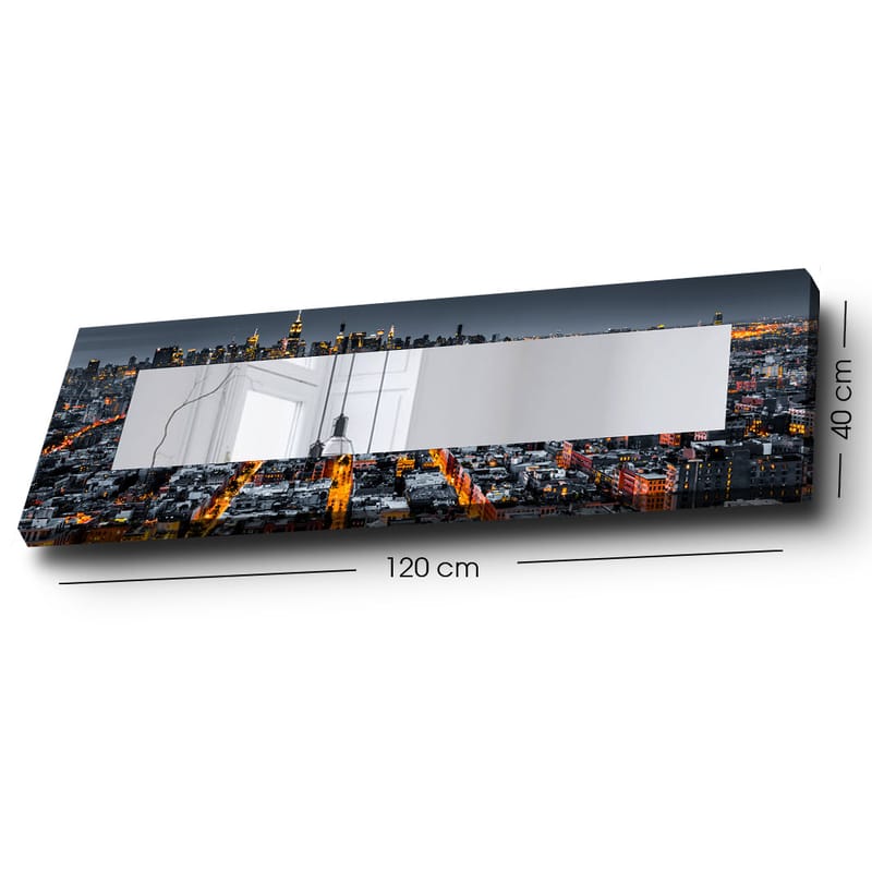 Dekorspegel 40x120 cm - Flerfärgad - Inredning - Spegel - Väggspegel